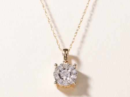 14k Yellow Gold Diamond Necklace | 0.46ctw | 18  Discount