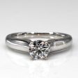 Solitaire Diamond White Gold Engagement Ring | 0.74ct I1 F | SZ 6 | Online Hot Sale