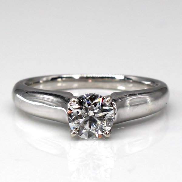 Solitaire Diamond White Gold Engagement Ring | 0.74ct I1 F | SZ 6 | Online Hot Sale