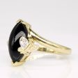 Onyx & Diamond Butterfly Cocktail Ring | 1.50ct, 0.01ct | SZ 6.75 | Online Hot Sale