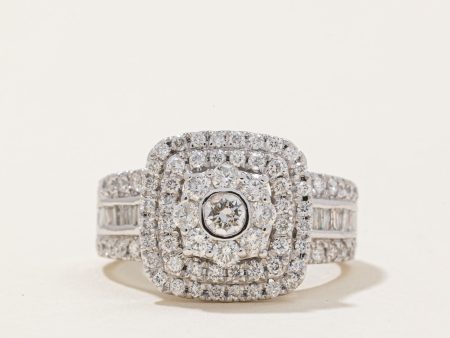 Diamond Cocktail Ring | 1.60ctw | SZ 6.75 | Online Hot Sale