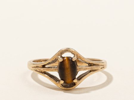 Tiger s Eye Quartz Ring | 0.35ct | SZ 6 | Supply