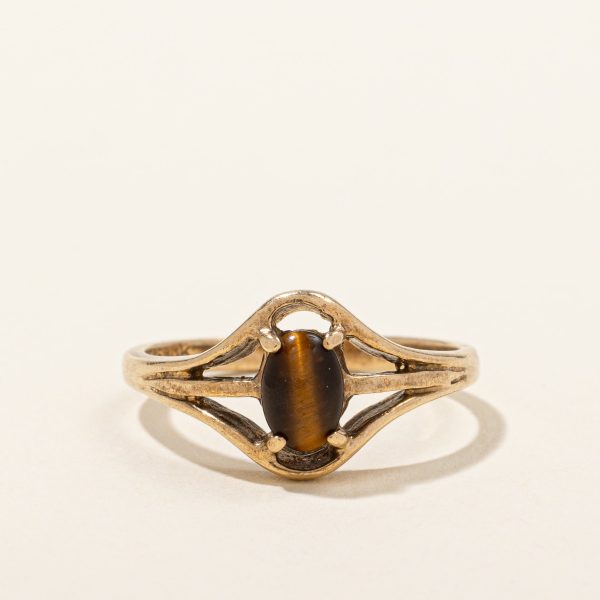 Tiger s Eye Quartz Ring | 0.35ct | SZ 6 | Supply