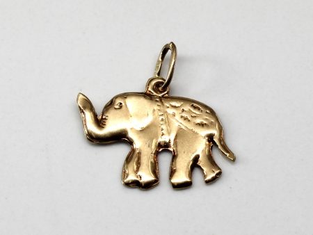 Yellow Gold Elephant Pendant Online Hot Sale