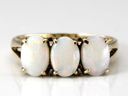 Three Stone Opal Ring | 0.90ctw | SZ 7 | Online Hot Sale