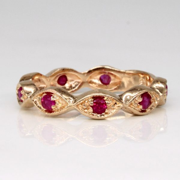 Synthetic Ruby Band | 0.28ctw | SZ 6 | Online