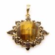 Tiger s Eye & Smoky Quartz Pendant | 4.90ct, 0.80ctw | Online now