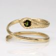 Vintage Italian Peridot Snake Ring | 0.10ct | SZ 5.75 | Discount