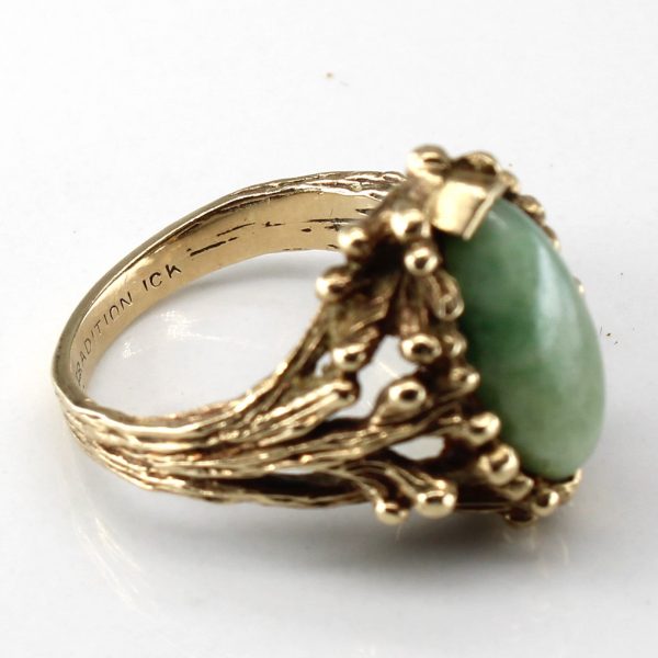 Textured Jadeite Ring | 3.00ct | SZ 5 | Cheap