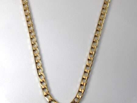 Yellow Gold Curb Link Chain | 20 | Online