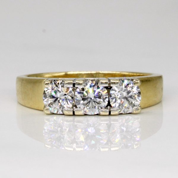 Three Stone Diamond Ring | 1.00ctw | SZ 7.25 | Cheap