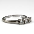 Three Stone Diamond Ring | 0.47ctw | SZ 6.75 | For Sale