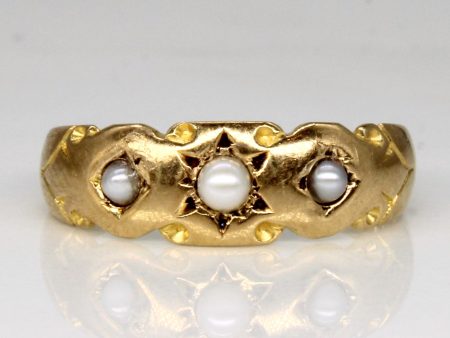 Victorian Seed Pearl Antique Ring | SZ 6.25 | Online