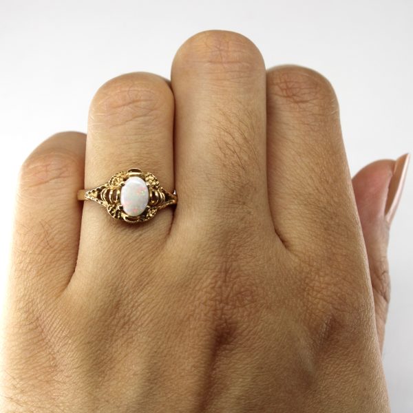 Solitaire Opal Ring | 0.40ct | SZ 6 | Online Sale