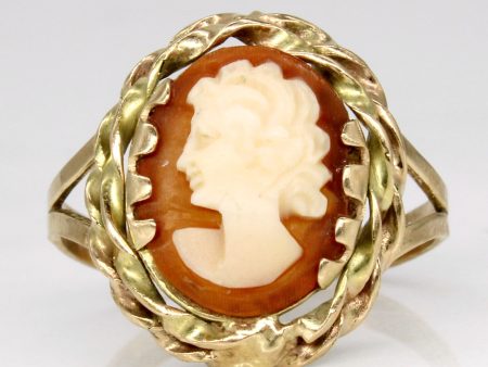 Vintage Sea Shell Cameo Ring | 1.80ct | SZ 7 | Sale