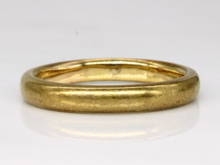 Vintage Canadian 18k Yellow Gold Band | SZ 7.25 | Online Sale