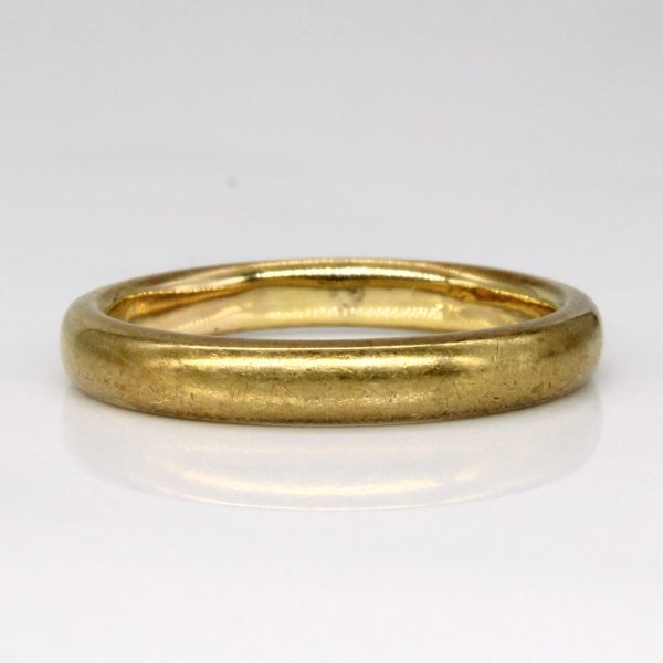 Vintage Canadian 18k Yellow Gold Band | SZ 7.25 | Online Sale