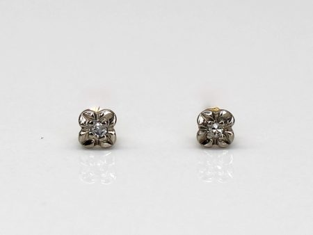 Vintage Diamond Studs | 0.02ctw | Cheap