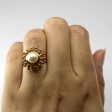 Textured High Set Pearl Ring | SZ 5 | Fashion