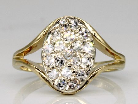 Vintage Pave Set Single Cut Diamond Ring | 0.28ctw | SZ 4.25 | Online Hot Sale