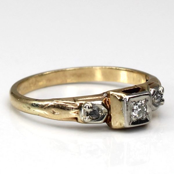 Three Stone Diamond Ring | 0.06ctw | SZ 5 | Online Sale