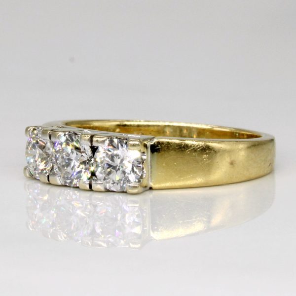 Three Stone Diamond Ring | 1.00ctw | SZ 7.25 | Cheap