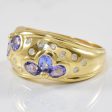 Tanzanite & Diamond Flower Petal Ring | 0.16ctw, 1.00ctw | SZ 8.25 | Online Sale