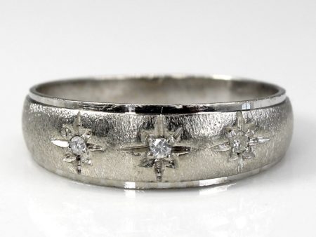 Starburst Three Stone Diamond Ring | 0.03ctw | SZ 7.75 | Online now