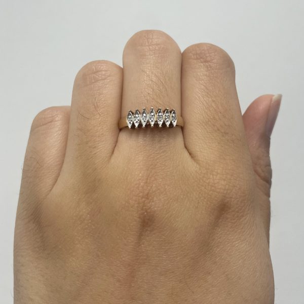 Textured Diamond Ring | 0.04ctw | SZ 7 | Online Sale