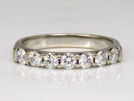 Seven Stone Diamond Band | 0.50ctw SI1 2 F G | SZ 4.75 | Online