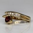 Synthetic Ruby & Diamond Unique Ring | 0.80ct, 0.19ctw | SZ 7 | Supply