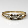 Split Shank Three Stone Diamond Ring | 0.03ctw | SZ 6 | Online Hot Sale