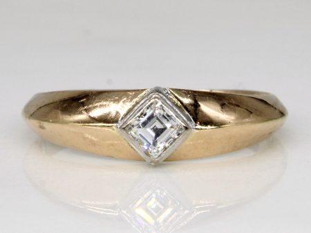 Square Cut Diamond Ring | 0.16ct | SZ 5.75 | Online Hot Sale