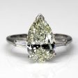 Three Stone Diamond Engagement Ring | 3.24ctw VS2 L | SZ 7.25 | Fashion