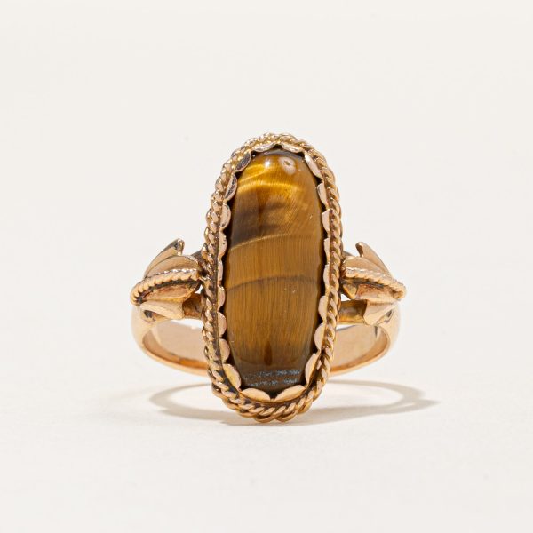 Tiger s Eye Cocktail Ring | 2.70ct | SZ 6.75 | Discount