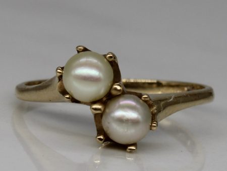 Toi et Moi Pearl Ring | SZ 5.75 | Discount