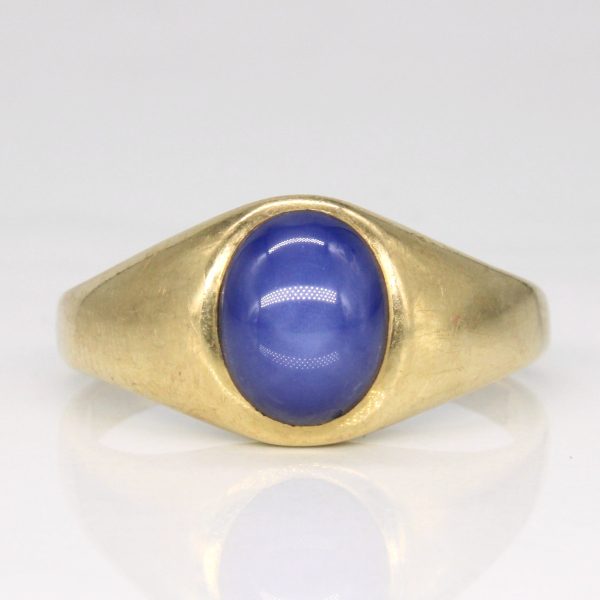 Synthetic Star Sapphire Cocktail Ring | 3.75ct | SZ 12.5 | Online