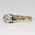 Vintage Bezel Set Diamond Ring in 18k with Platinum Setting | 0.12ct | SZ 4 | Online