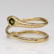 Vintage Italian Peridot Snake Ring | 0.10ct | SZ 5.75 | Discount