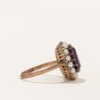 Synthetic Purple Sapphire & Pearl Halo Ring | 3.30ct | SZ 6.25 | Supply