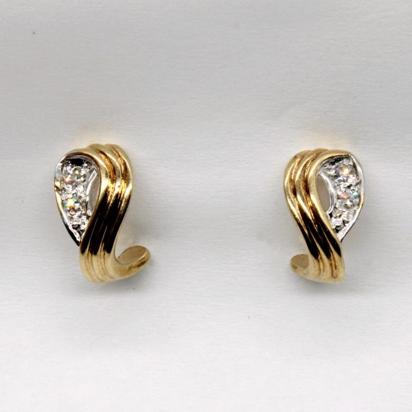 10k Gold and Diamond Earrings | 0.06ctw | Sale