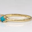 Turquoise & Opal Bead Ring | 0.30ctw, 0.12ct | SZ 4.25 | Online now