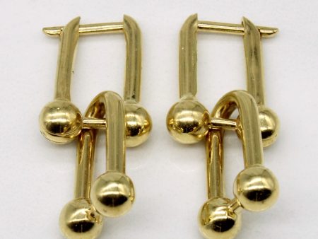 Tiffany Inspired  18k Yellow Gold Earrings Cheap