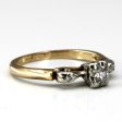 Three Stone Diamond Vintage Ring | 0.13ctw | SZ 5 | Fashion