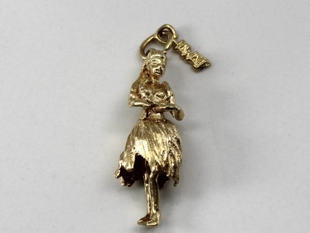 Yellow Gold Hawaiian Doll Pendant Sale