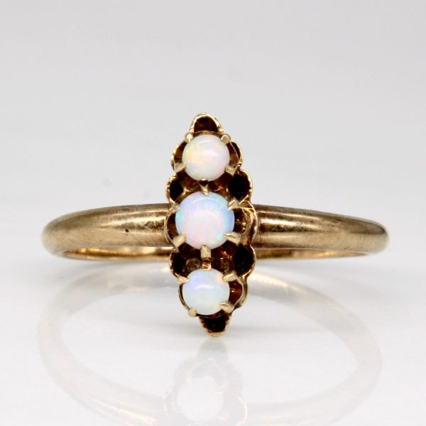 Vintage Opal Cocktail Ring | 0.24ctw | SZ 7.5 | Discount