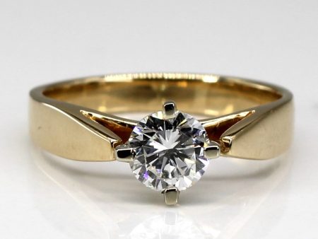 Solitaire Diamond Engagement Ring | 0.62ct VS2 G H | SZ 6.25 | For Sale