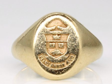 University of Toronto  velut arbor ævo  Yellow Gold Ring | SZ 6 | Supply