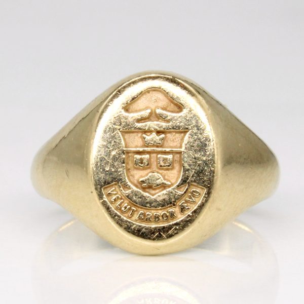 University of Toronto  velut arbor ævo  Yellow Gold Ring | SZ 6 | Supply