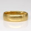 Vintage Pseudo Hallmarked 18k Yellow Gold Band | SZ 6 | on Sale